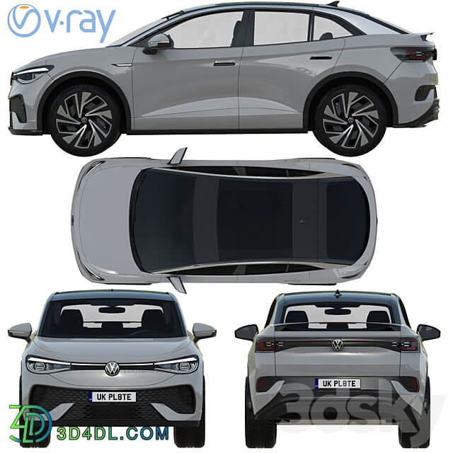 Volkswagen ID5 2022 3D Models 3DSKY