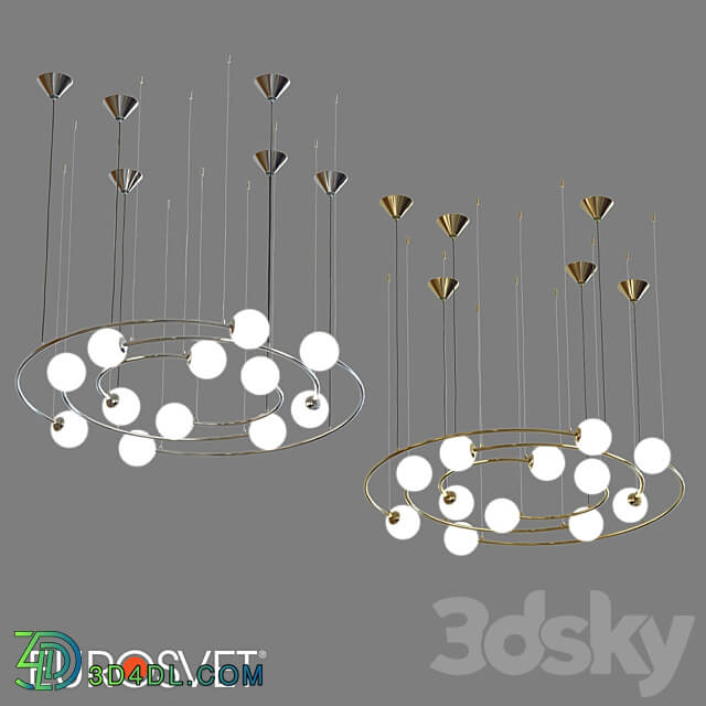 OM Pendant lamp Bogates 359 12 and 360 12 Brook Pendant light 3D Models 3DSKY