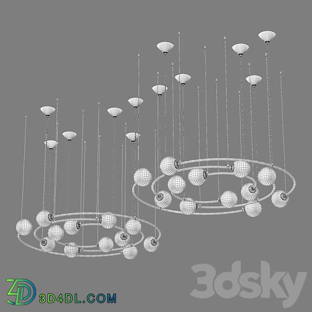 OM Pendant lamp Bogates 359 12 and 360 12 Brook Pendant light 3D Models 3DSKY