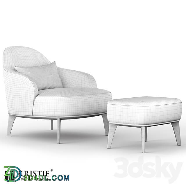 OM armchair KRISTIE mebel Hudson 13 3D Models 3DSKY