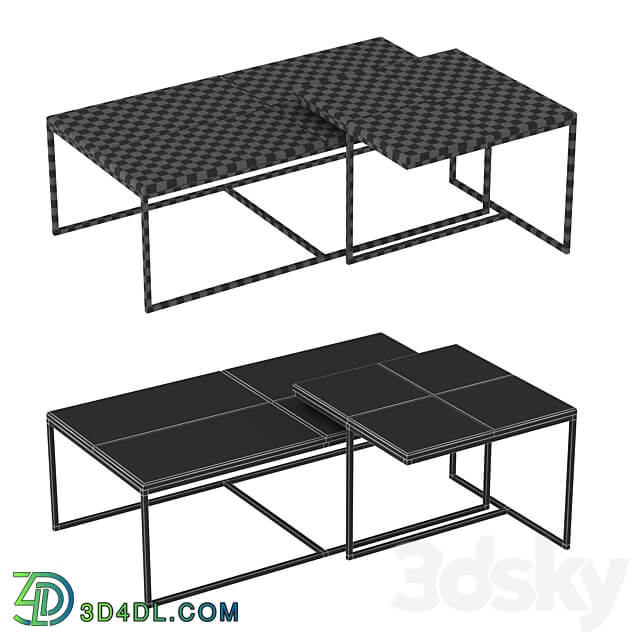 Eclectic Quadro table 3D Models 3DSKY