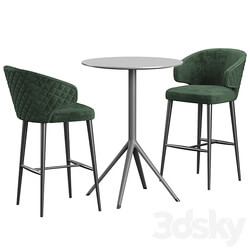 Amy Chair Konyshev OTX Table Table Chair 3D Models 3DSKY 