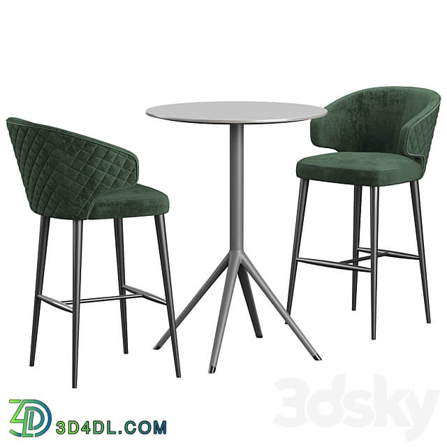 Amy Chair Konyshev OTX Table Table Chair 3D Models 3DSKY