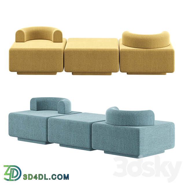 Modular Pouf Plump 3D Models 3DSKY