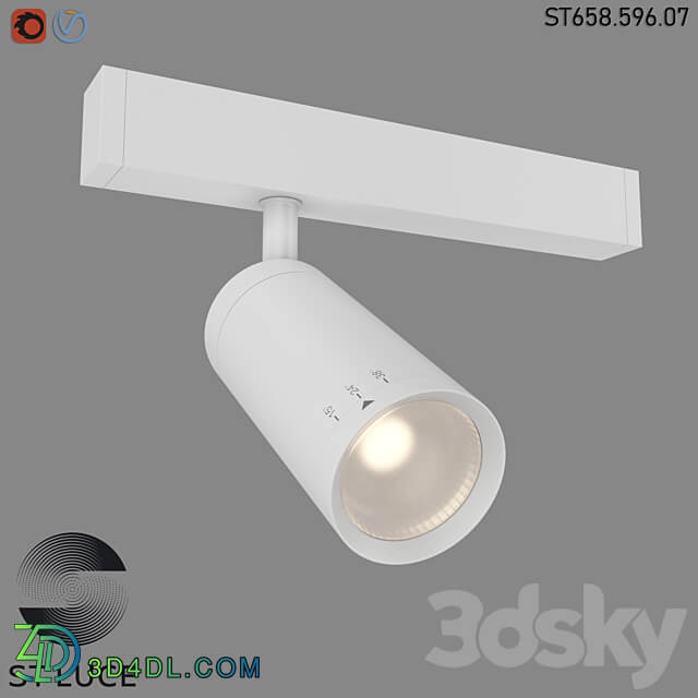 Magnetic track light ST658 OM 3D Models