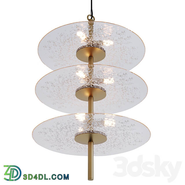 Sprinkled Glass Vertical hanger art. 27709 by Pikartlights Pendant light 3D Models
