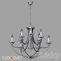 OM Hanging chandelier Eurosvet 60098 9 chrome Lazzaro Pendant light 3D Models 