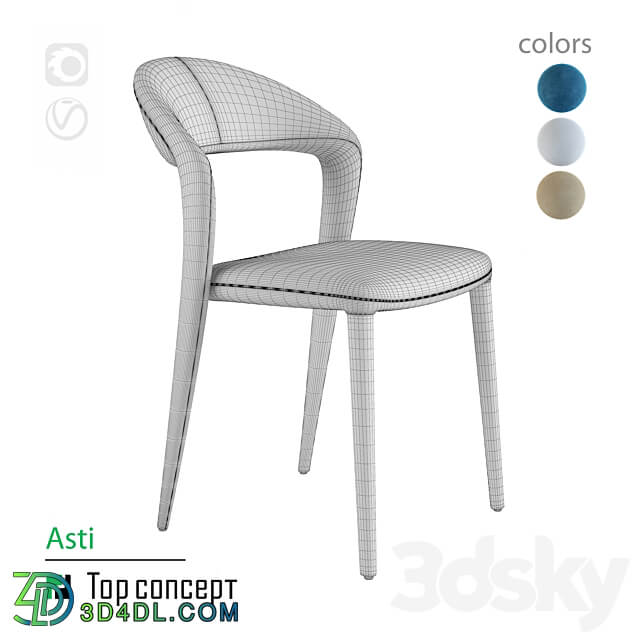 Chair Asti 3D Models