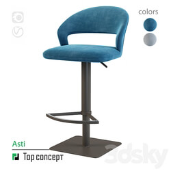 Bar chair Asti 3D Models 