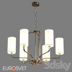 OM Hanging chandelier Eurosvet 60128 6 Purezza Pendant light 3D Models 