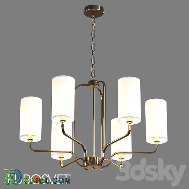 OM Hanging chandelier Eurosvet 60128 6 Purezza Pendant light 3D Models