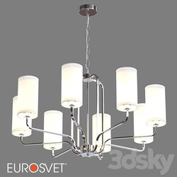 OM Hanging chandelier Eurosvet 60128 8 Purezza Pendant light 3D Models 