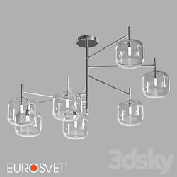 OM Ceiling chandelier Eurosvet 70128 7 Jar Ceiling lamp 3D Models 