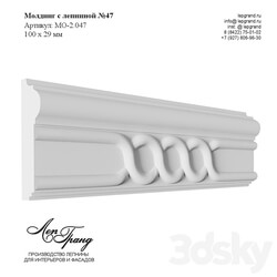 Molding with stucco molding No. 47 3D Models 