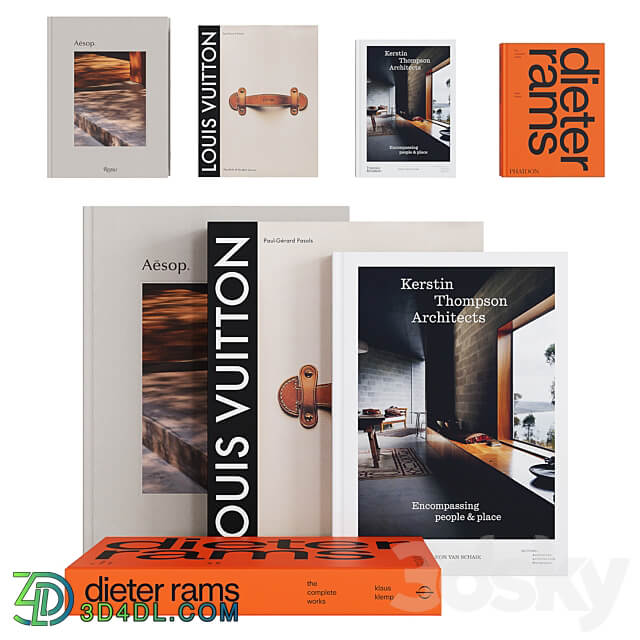 Set of Books 03 3D Models