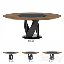 round table virtuos D2 180 220 OM 3D Models 