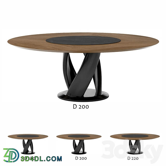 round table virtuos D2 180 220 OM 3D Models