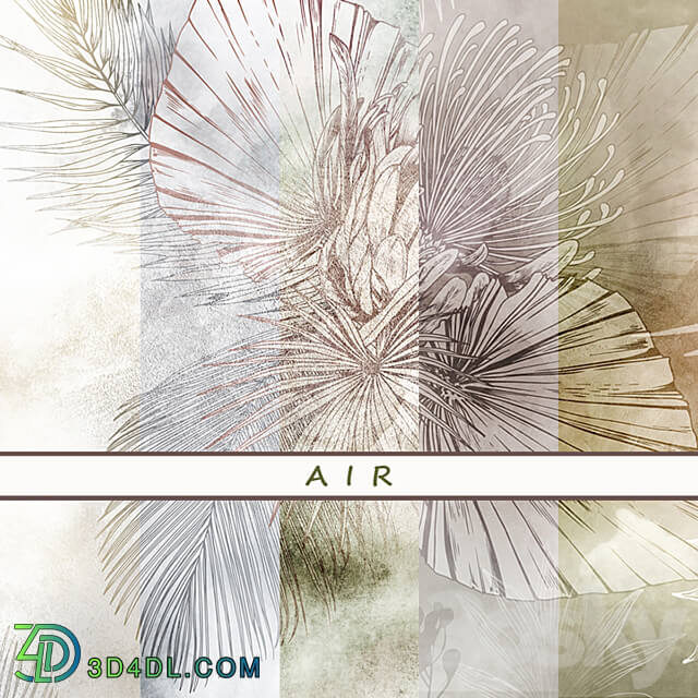 Designer wallpaper AIR pack 2 3D Models