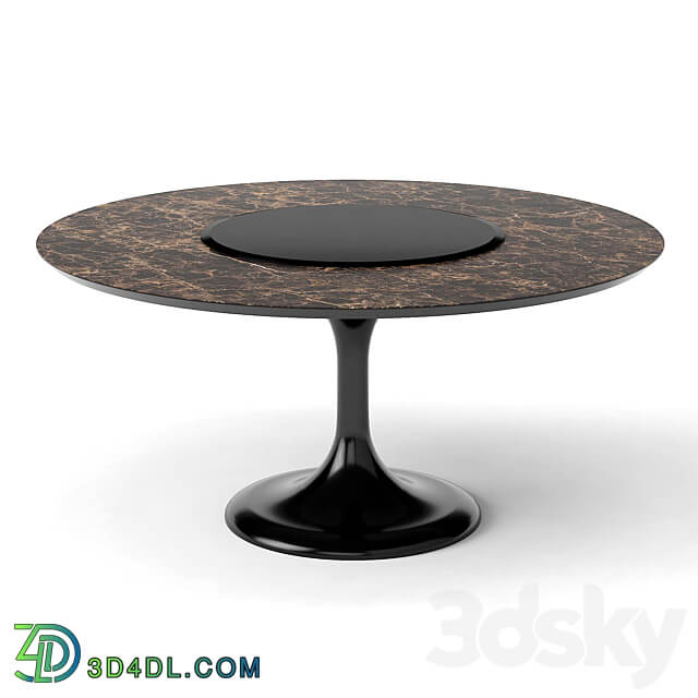 group with table apriori T 160 marbel brown OM Table Chair 3D Models