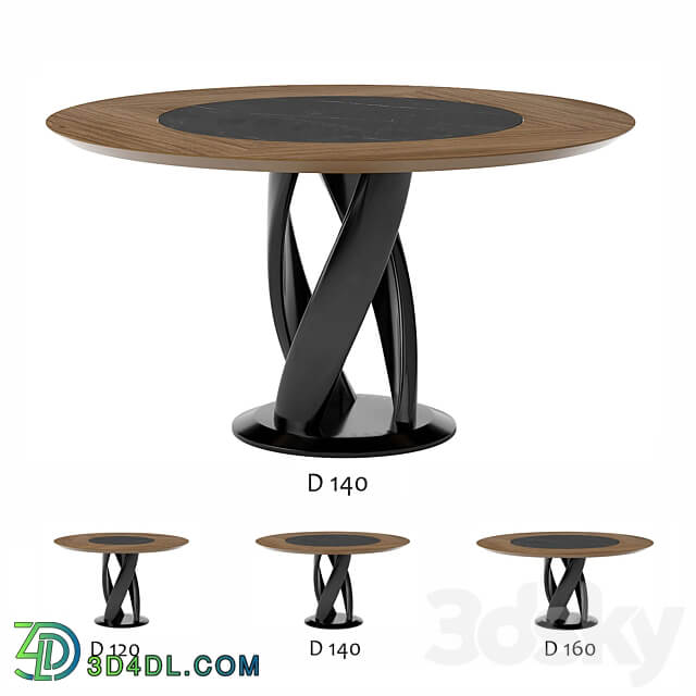 round table virtuos D2 120 160 OM 3D Models