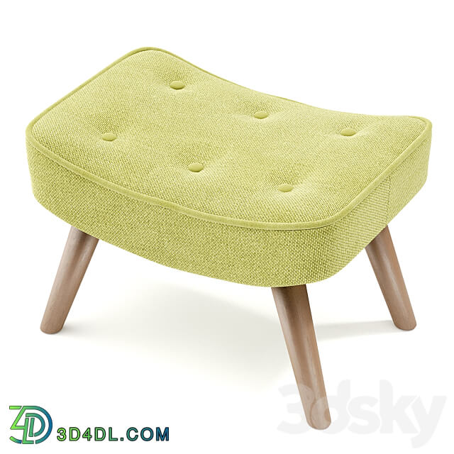 Hugge ottoman 3D Models