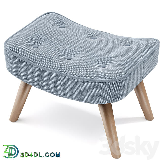 Hugge ottoman 3D Models