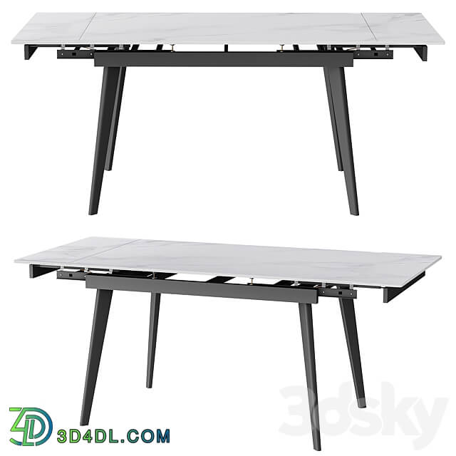 Laura extendable table ceramic 3D Models