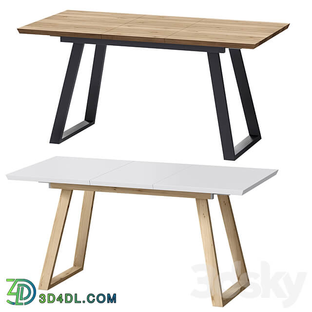 Denver extendable table 3D Models