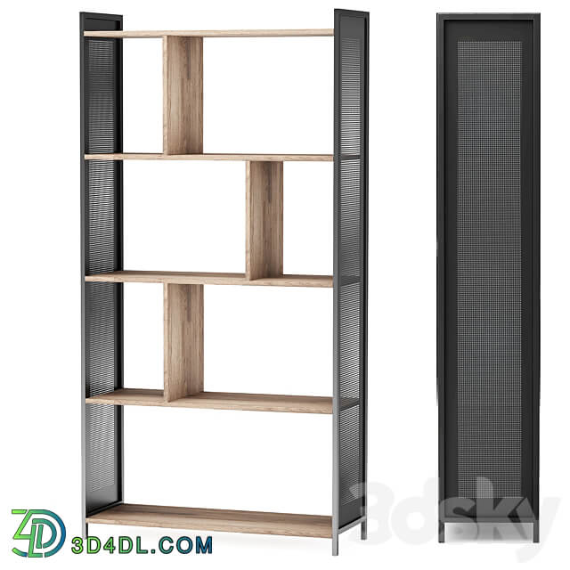 Oslo black shelving 3D Models