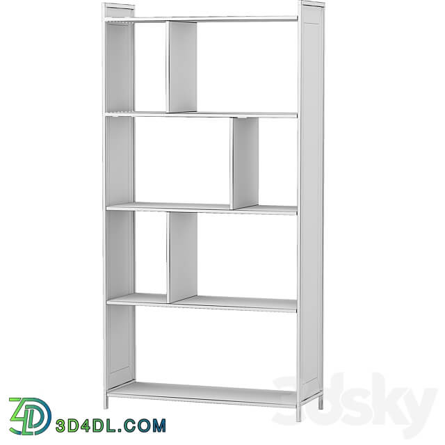 Oslo black shelving 3D Models