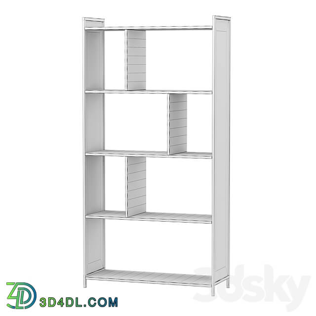 Oslo white shelving 3D Models