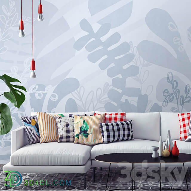 Designer wallpaper MATISSE pack 5 3D Models