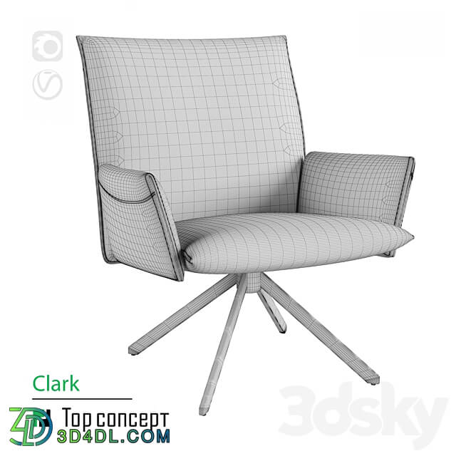 Clark armchair 3D Models