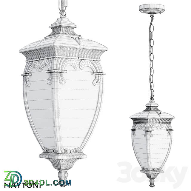 Pendant lamp O414PL 01BZ O414PL 01GB OM 3D Models