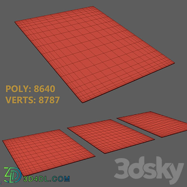 Premium Rug 32 3D Models