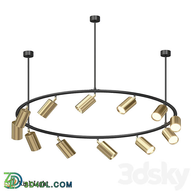 Chandelier Kaiko 07615 12 OM Pendant light 3D Models