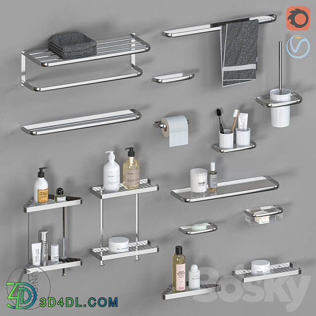 Set AKS 0010 3D Models