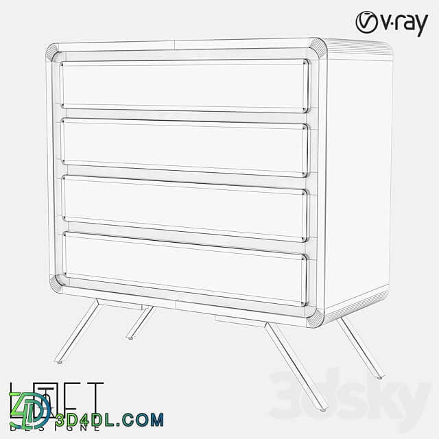 Chest of drawers LoftDesigne 484 model Sideboard Chest of drawer 3D Models