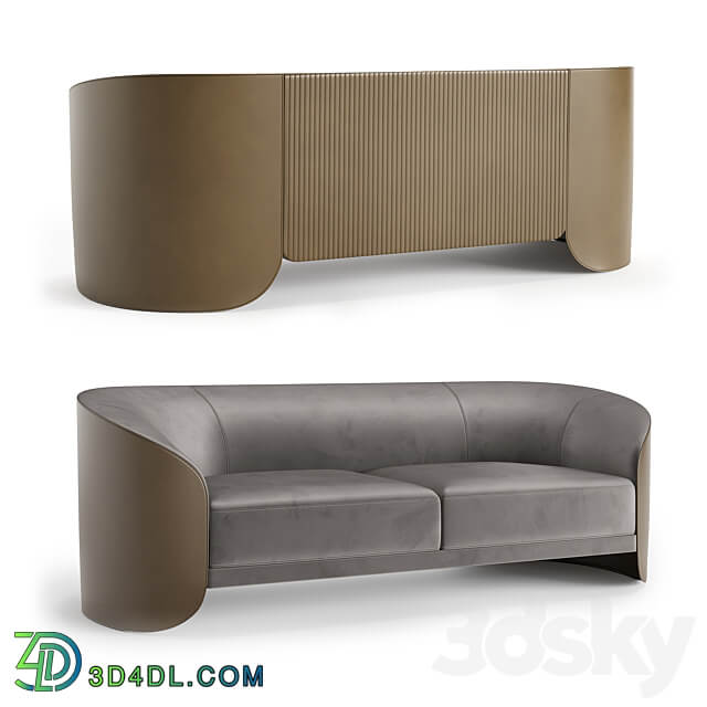 STORE 54 Sofa Vita 3 COLORS 3D Models