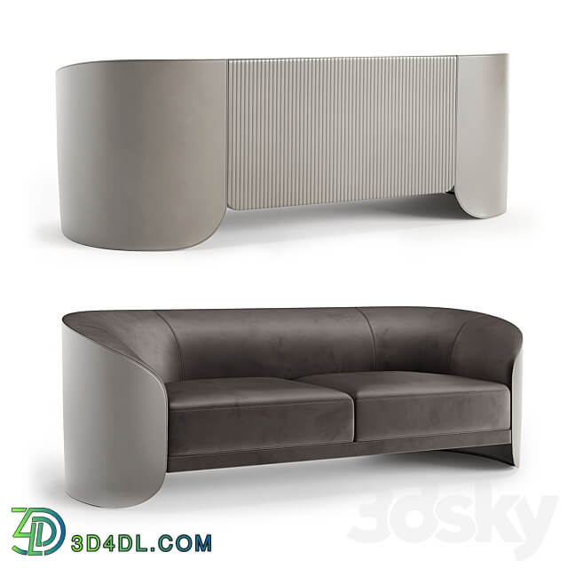 STORE 54 Sofa Vita 3 COLORS 3D Models