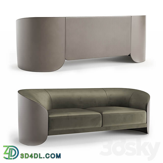 STORE 54 Sofa Vita 3 COLORS 3D Models