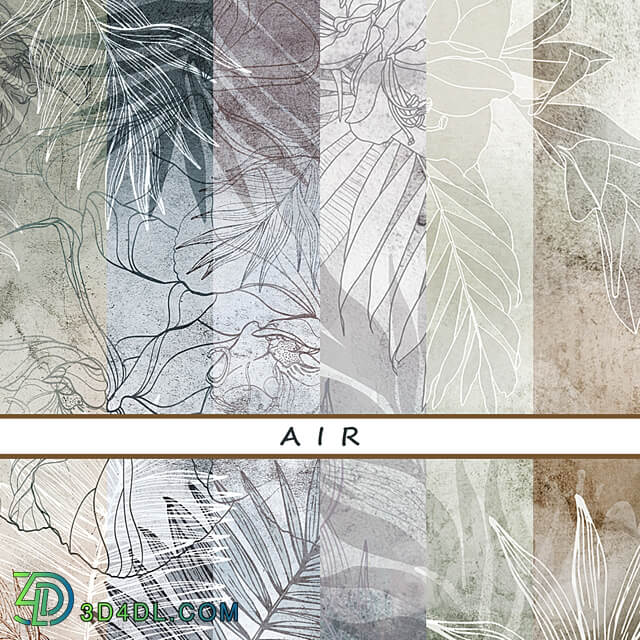 Designer wallpaper AIR pack 3 3D Models