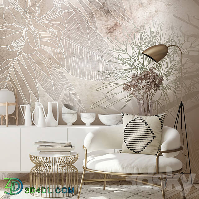 Designer wallpaper AIR pack 3 3D Models