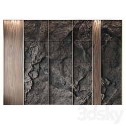 Wall rock panel 2 3D Models 