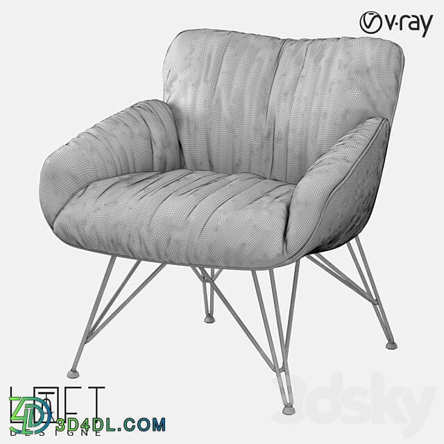 Armchair LoftDesigne 2229 model 3D Models