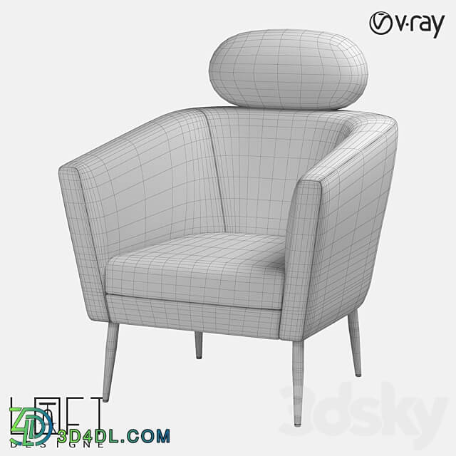 Armchair LoftDesigne 2816 model 3D Models