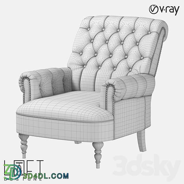 Armchair LoftDesigne 3576 model 3D Models