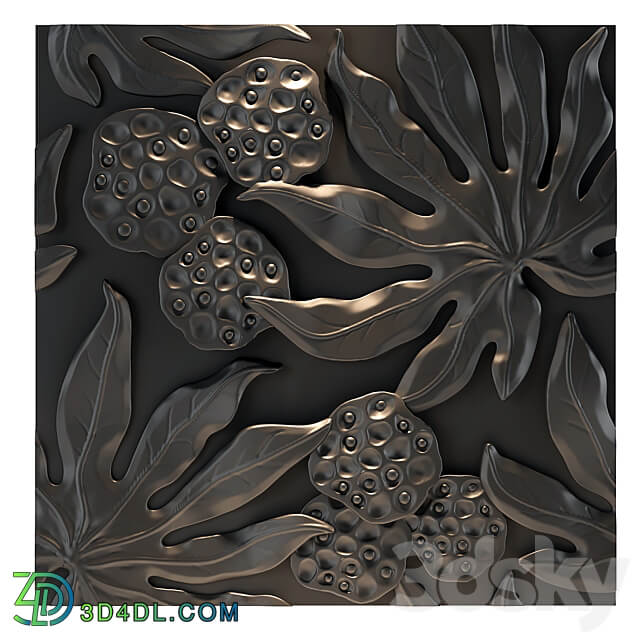 3d panel Tropical 3D Models