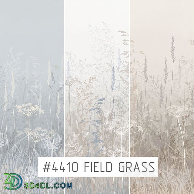 Creativille Wallpapers 4410 Field Grass 3D Models