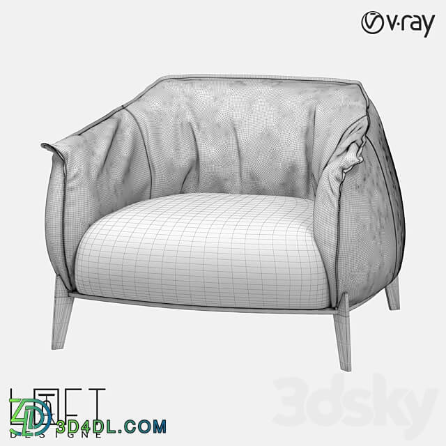 Armchair LoftDesigne 36557 model 3D Models